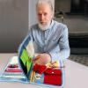 Fidget Blanket for Dementia - Elderly Sensory Blanket for Calming | Elderly Versatile Fidget Book | Fidget Wrist Cuff Sensory Toy | Dementia Alzheimers Blanket for Adults with Dementia view 3