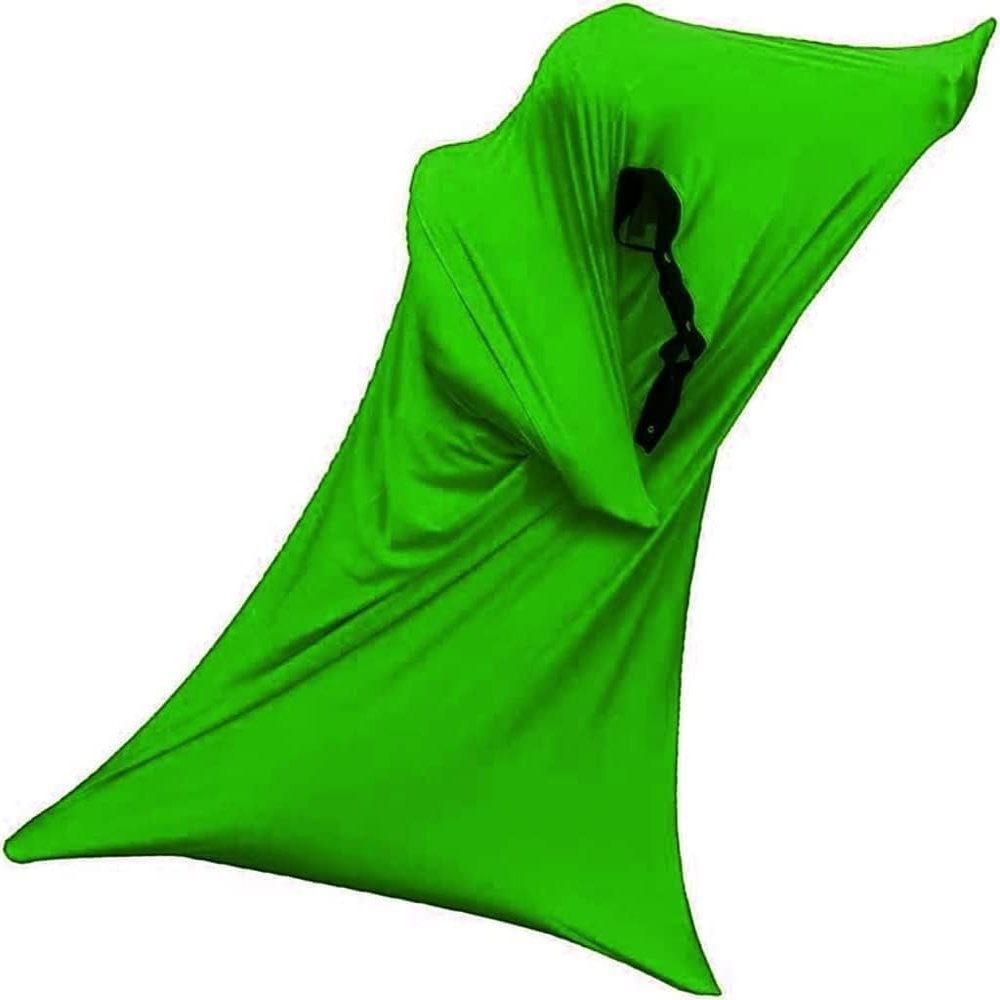 Body Sock Sensory Kids Adults, 65"x29" Full Body Wrap Sensory Sock, Stretchy Body Sock to Relieve Stress, Self-Claming, Relaxing for ADHD Autism Children Adult(Grn,S)