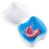 Denture Container Case for Travel - Denture Bath Case | Denture Cup Bath Box Case with Strainer Basket | Dentall Retainer Case Soaking Container Denture Cleaing Cup for Upper and Lower view 1