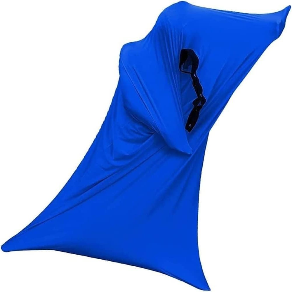 Sensory Sock for Kids & Adults, Wearable Swaddling Blanket for Anxiety Relief, Body Compression Sock for Self Regulation(Marineblau,M)
