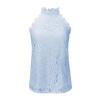 Ladies Summer New Lace Halter Sweet Vest - Purple - L view 3