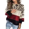 Winter Fashion contrast Sweater Women's Loose Round Neck Bottoming Sweater - Gray - L view 3