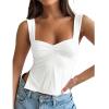 Ladies Summer Ladies Fashion Small Vest Tight Top - Pink - L view 4