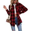 Women's Winter New Casual Boyfriend Style Loose Plaid Shirt - Khaki - S view 3