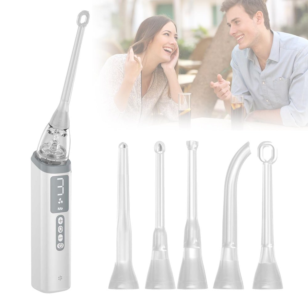 CHSUFBTY Electronic Tonsil Stone Remover Vacuum,5 In 1 Tonsil Stone Removal Kit, 3 Modes Tonsil Stone Cleaner Instant Suction Tool, Easy To Use, Fresh Breath, Mouth Cleaning Oral Care(NASA008)