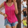 Summer new women's clothing ladies' blouse tie sweater small vest - rose red - L view 2