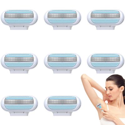 8PCS Replacement for Gillette Venus Razor Blades Women Provide Smooth and Soft Shaving for Estrid Razor Blades Refill Ensure Long Lasting Sharpness Designed for Sensitive Skin