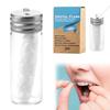 Natural Mint Flavor Silk Dental Floss White Silk Vegan Biodegradable Floss in Refillable Glass Bottle Organic Plastic Free 100% Plastic Cruelty-Free Oral Care view 1