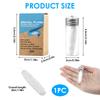 Natural Mint Flavor Silk Dental Floss White Silk Vegan Biodegradable Floss in Refillable Glass Bottle Organic Plastic Free 100% Plastic Cruelty-Free Oral Care view 2