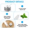 Natural Mint Flavor Silk Dental Floss White Silk Vegan Biodegradable Floss in Refillable Glass Bottle Organic Plastic Free 100% Plastic Cruelty-Free Oral Care view 3