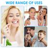 Natural Mint Flavor Silk Dental Floss White Silk Vegan Biodegradable Floss in Refillable Glass Bottle Organic Plastic Free 100% Plastic Cruelty-Free Oral Care view 4