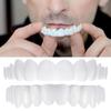 Dazzluxe 2 Pairs Instant Veneers Dentures Cosmetic Fake Teeth Snap on Tooth Covering, Clip in Veneers Teeth Temporary Whitening Upper And Lower False Teeth view 1