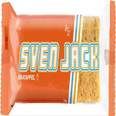 SvenJack Oat Bar Baked Apple 24X125g
