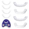 Dazzluxe 2 Pairs Cosmetic False Teeth, Instant Whitening Upper And Lower Dental Veneer, Clip in Veneers Teeth Temporary Smile Snap on Tooth Covering for Men Women view 1