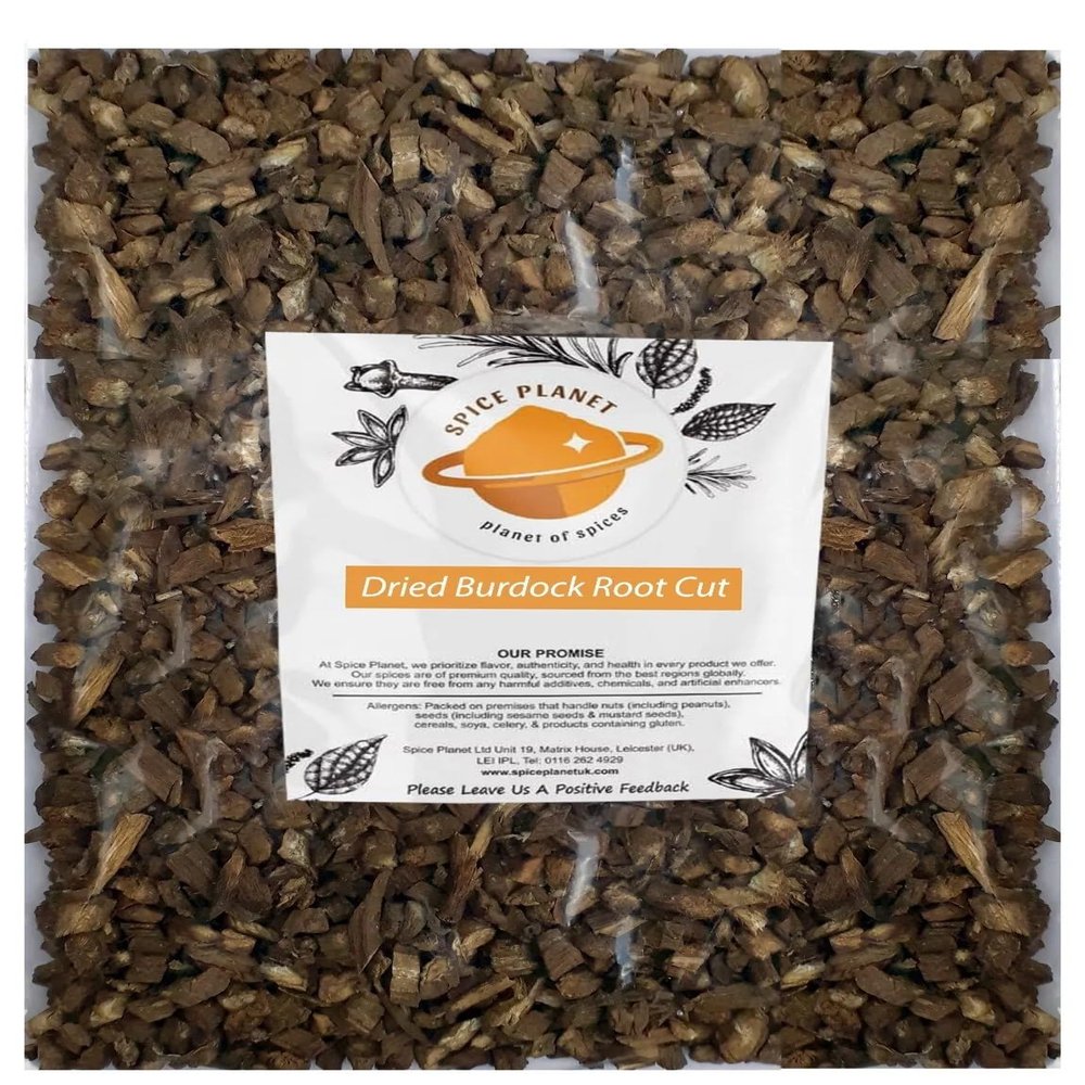 Burdock Root Cut Herbs Dried | Arctium lappa Premium Quality by Spice Planet Free UK P&P (200 Grams)