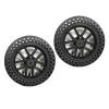 1 Pair of 10inch Power Wheelchair Front Wheels, 101.50 Solid Tires, Wheelchair Wheels, Bearing: 12mm, Wheelchair Walker Replacement Parts view 1