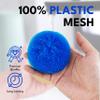 12Pcs Polypropylene Kitchen Scourers Non Scratch Multi-Colour Dish Scrubbers for Non Stick Cookware Reusable Mesh Cleaning Pads for Pots Pans Tough Stain Removal 9cm view 4