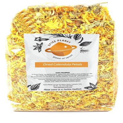 Calendula Petals | Dried Marigold Petals Loose Premium Quality by Spice Planet Free UK P&P 25g-1.9kg (50 Grams)