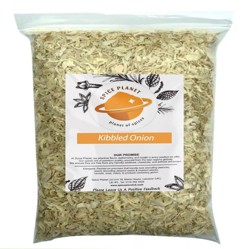 Kibbled Onion | Onion Flakes Dried Seasoning Premium Quality by Spice Planet 50g-1.9kg (50 Grams)