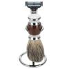 Shaving Brush Stand, Safety Stand with Premium Stand Stainless Steel Safety Holder for Shower Room, Bathroom, Shaver Kit Organizer (Special-shaped frame 1) view 3