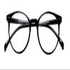 Reading Glasses Round Designer Black Frame Spring Hinges Mens Womens & Case +2.00 | ZA33R view 1