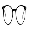 Reading Glasses Round Designer Black Frame Spring Hinges Mens Womens & Case +2.00 | ZA33R view 3