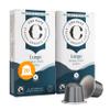 Cru Kafe Organic Lungo Arabica Espresso Single-Serve Coffee Pods (20 Pods) Compatible with Nespresso Original Line view 1