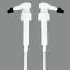 Coffee Syrup Pump for Monin 700ml Glass Bottles with Tip Covers, 2 Packs, White view 1