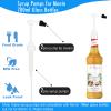 Coffee Syrup Pump for Monin 700ml Glass Bottles with Tip Covers, 2 Packs, White view 2