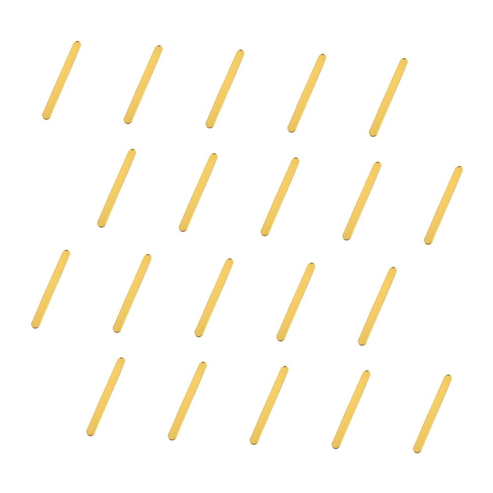 Reusable Golden Acrylic Craft Sticks for Children 20pcs Ice Cream