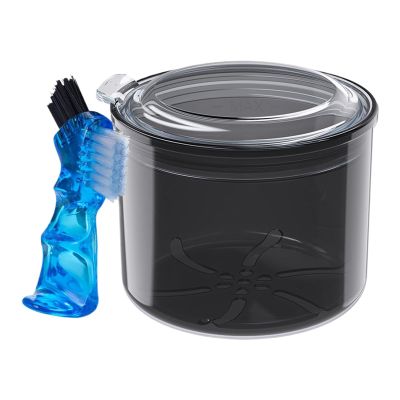 Joberio Denture Holder | Denture Cleaning Case with Strainer Basket | Denture Cup for Travel Cleaning, Teeth Aligner Case, False Teeth Container
