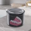 Joberio Denture Holder | Denture Cleaning Case with Strainer Basket | Denture Cup for Travel Cleaning, Teeth Aligner Case, False Teeth Container view 3