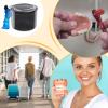Joberio Denture Holder | Denture Cleaning Case with Strainer Basket | Denture Cup for Travel Cleaning, Teeth Aligner Case, False Teeth Container view 4