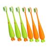MERRYHAPY 6pcs Soft Carrot Toothbrush Boys and Girls Manual Toothbrush for Boys and Girls Teeth Cleaning view 1