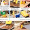 Silicone dish sponge, multifunctional dish brush, scrub brush, kitchen cleaning tool, scraper for easy cleaning and washing dishes view 4