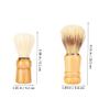 Gogogmee 5sets Men Shaving Brush Wooden Handle Shave Brush Beard and Tool Stylish Present for Dad 2pcs*5 view 2