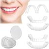Wttfc 2 Pairs Snap On Veneers Teeth,Braces Teeth,Adjustable Snap In Veneers Teeth,Clip On Veneers Top And Bottom,Tooth Replacement Kit, Replace A Missing Tooth In Minutes For Men And Women view 1