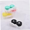 ORFOFE Pp Case 8pcs Set, Portable Storage Holder with Hygiene Compartments for Daily Use, Travel and Eye Care Random Color view 2