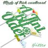 Baby Shower Decoration - Green Glitter Martini Cake Topper & Pick - Tini Bar Party Cake Decoration for Bachelorette Party Supplies view 3