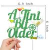 Baby Shower Decoration - Green Glitter Martini Cake Topper & Pick - Tini Bar Party Cake Decoration for Bachelorette Party Supplies view 4