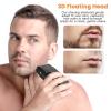 Bestauty Foil Shaver, Upgraded Triple-Blade Electric Razor, 2 Adjustable Speeds Cordless Rechargeable Waterproof Foil Shaver for Men, Electric Shaver with Replacement Head, Gifts for Men view 3