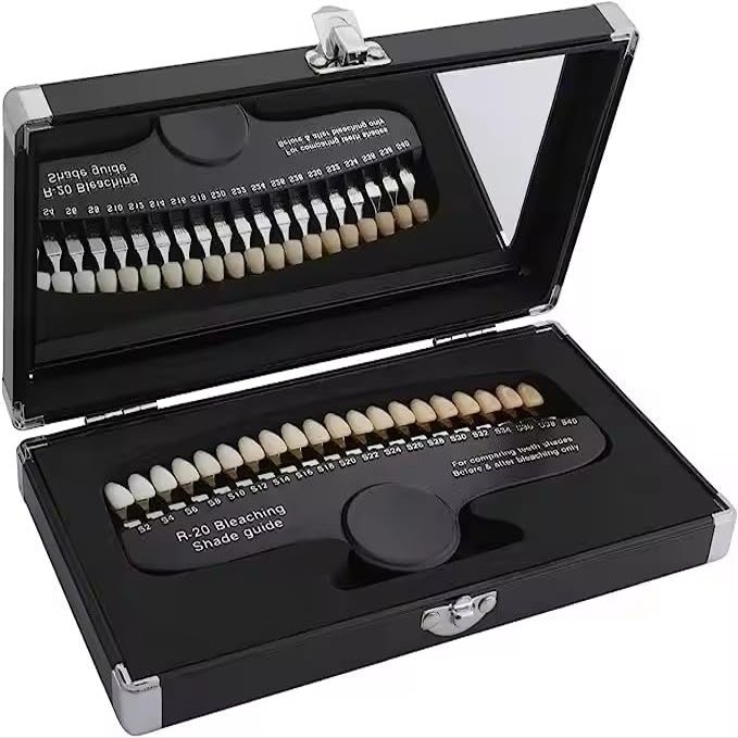 3D R-20 Teeth Shade Guide Tooth Whitening Shade Chart with 20 Colors