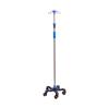 Infusion Portable IV Pole with 5 Wheels & 4 Hooks Medical Rolling IV Fluid Bag Stand Stainless Steel Adjustable Height for Home IV Therapy Care IV Drip Stand view 1