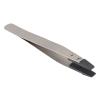 Carbon Fiber Plastic, Anti Static Tweezers Set, Serrated Craft Tweezers for Eyelash Extensions, Crafting, Soldering with 4 Screws, Matte Sandblasted for Electronics view 1