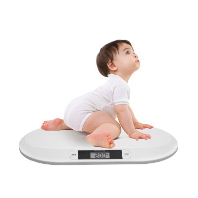 Smart digital baby scale with 3 unit weighing and auto shut-off for babies, cats, puppies and small pets weighing up to 44 lbs