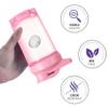 HUIQIHANG Protein Shaker Bottle 500ml with Stainless Steel Mixing Ball, BPA- and DEHP- free, Leakproof Flip On Lid, Temperature Safe, Dishwasher Safe Perfect for Mixing Powdered Shakes - (Blue) view 3