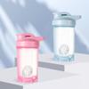 HUIQIHANG Protein Shaker Bottle 500ml with Stainless Steel Mixing Ball, BPA- and DEHP- free, Leakproof Flip On Lid, Temperature Safe, Dishwasher Safe Perfect for Mixing Powdered Shakes - (Blue) view 4