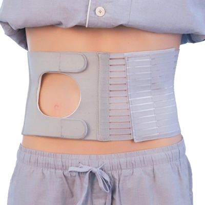 Abdominal Ostomy Belt, Comfortable Colostomy Belt, Adjustable Stoma Support Belt Portable Ileostomy Colostomy Belt Belt Abdominal Stoma Binder Brace Ostomy Belt for Men and Women(M)