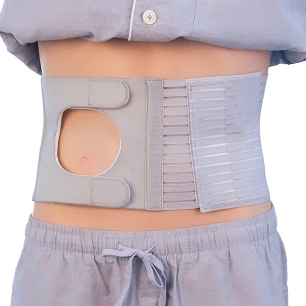 Abdominal Ostomy Belt, Comfortable Colostomy Belt, Adjustable Stoma Support Belt Portable Ileostomy Colostomy Belt Belt Abdominal Stoma Binder Brace Ostomy Belt for Men and Women(M)