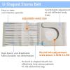 Abdominal Ostomy Belt, Comfortable Colostomy Belt, Adjustable Stoma Support Belt Portable Ileostomy Colostomy Belt Belt Abdominal Stoma Binder Brace Ostomy Belt for Men and Women(M) view 2